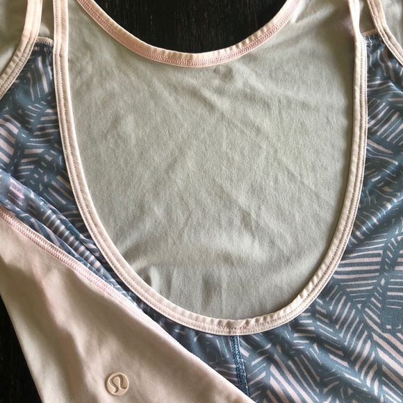Pink and Grey Lululemon Tank Top-Size 8 - Picture 3 of 3